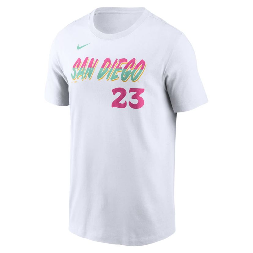 MLB Nike Fernando Tatis Jr. San Diego Padres City Connect Fuse Name & Number T-Shirt