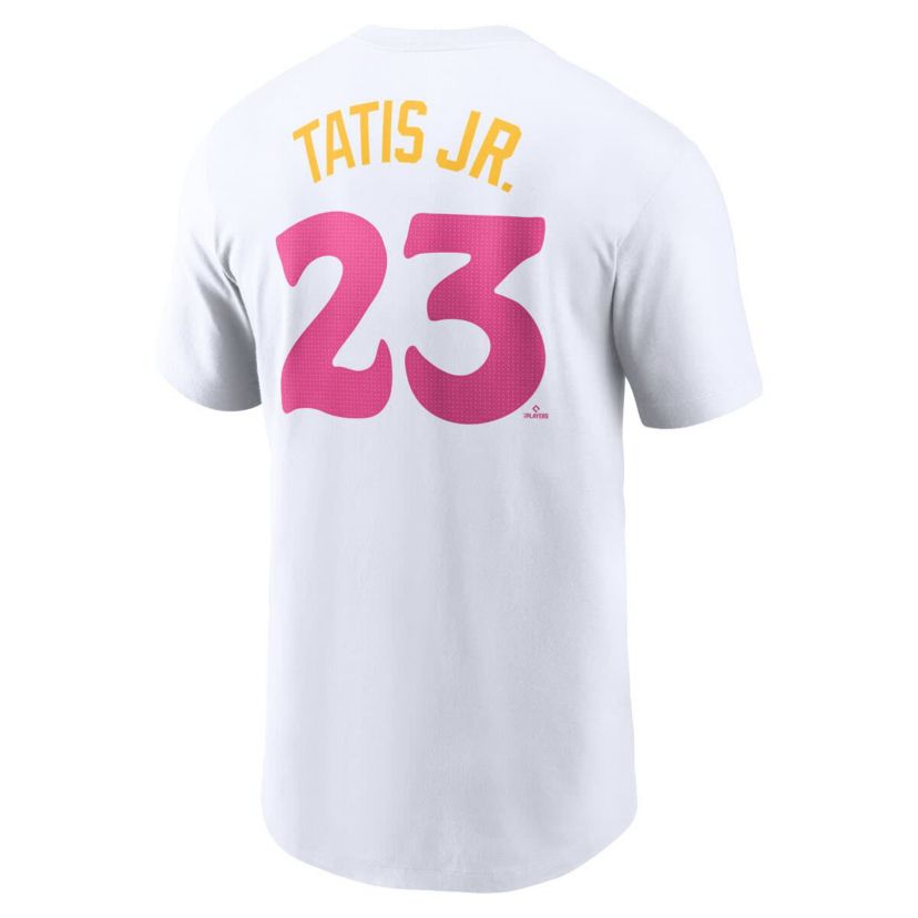 MLB Nike Fernando Tatis Jr. San Diego Padres City Connect Fuse Name & Number T-Shirt