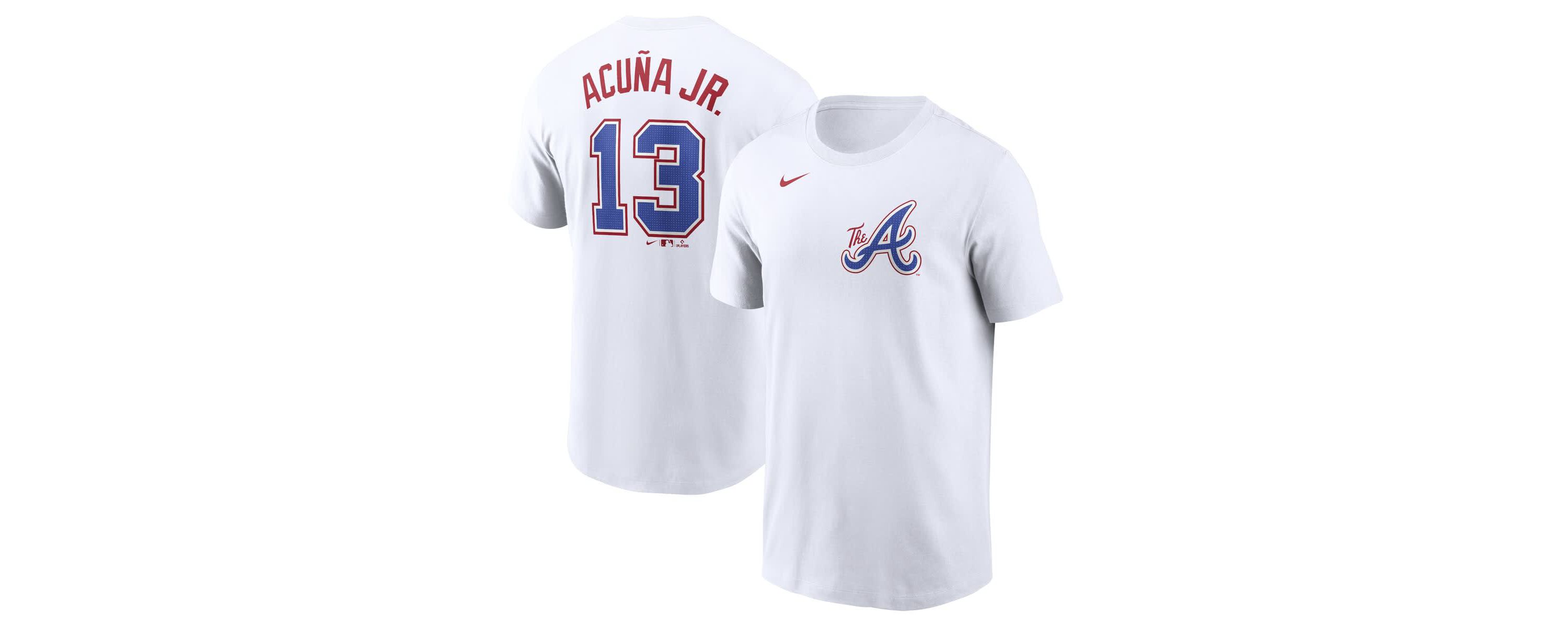 MLB Nike Ronald Acuña Jr. Atlanta Braves City Connect Fuse Name & Number T-Shirt