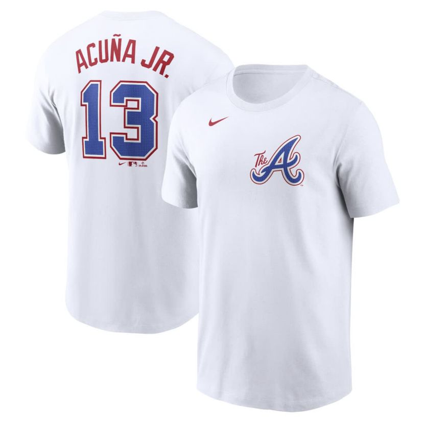 MLB Nike Ronald Acuña Jr. Atlanta Braves City Connect Fuse Name & Number T-Shirt