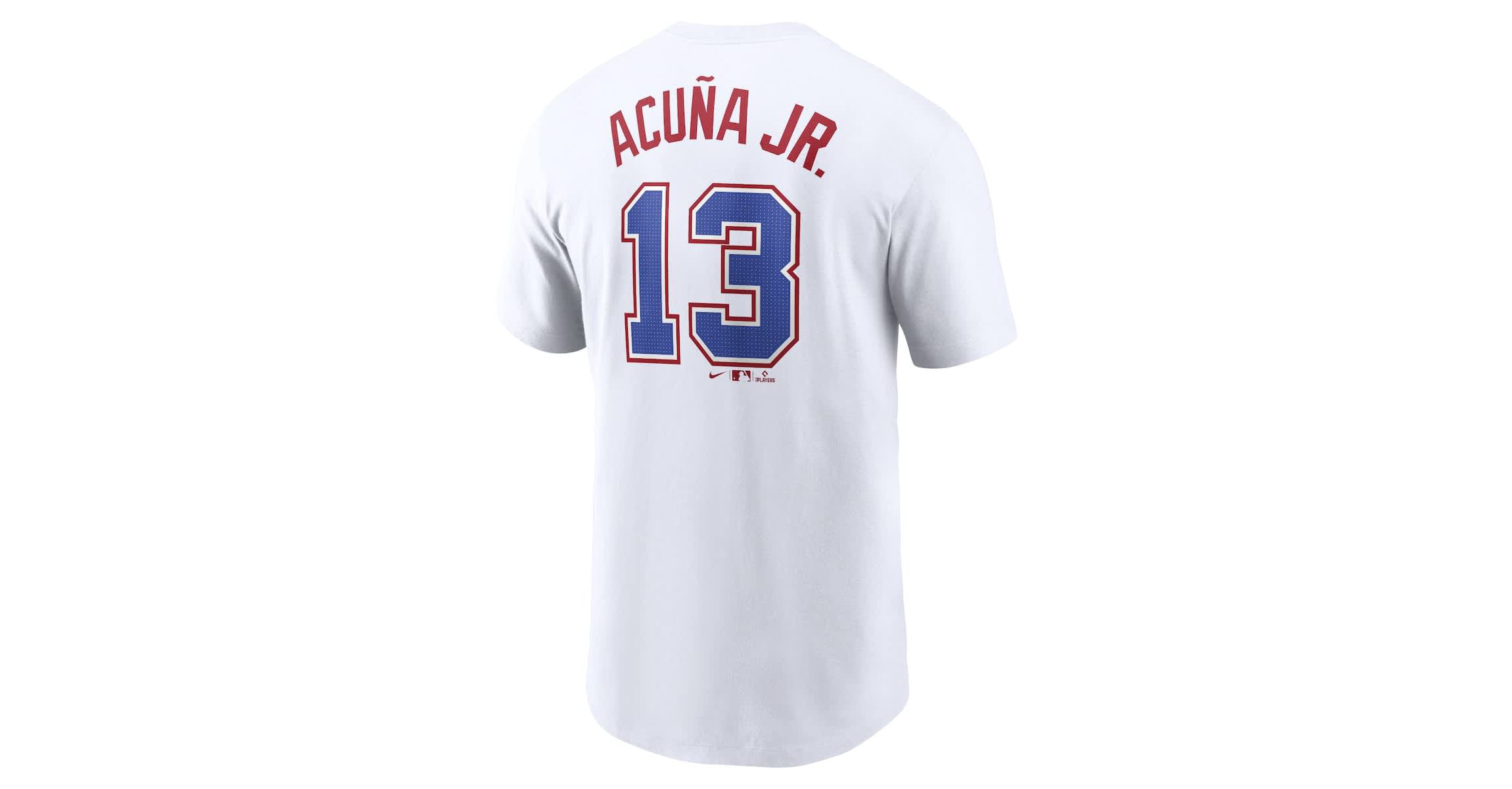 MLB Nike Ronald Acuña Jr. Atlanta Braves City Connect Fuse Name & Number T-Shirt