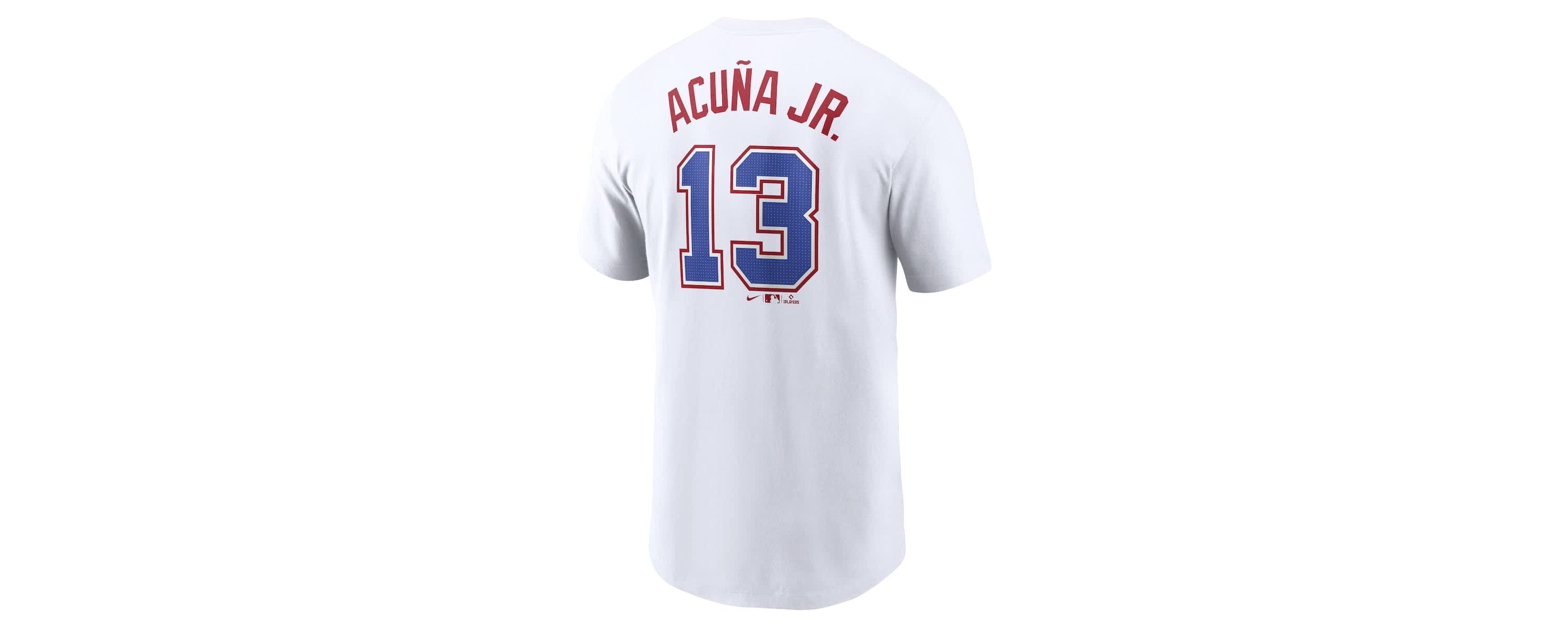 MLB Nike Ronald Acuña Jr. Atlanta Braves City Connect Fuse Name & Number T-Shirt