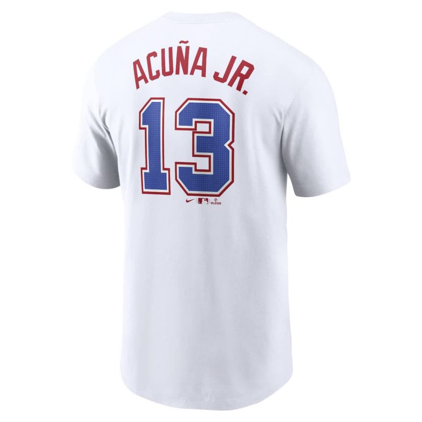 MLB Nike Ronald Acuña Jr. Atlanta Braves City Connect Fuse Name & Number T-Shirt