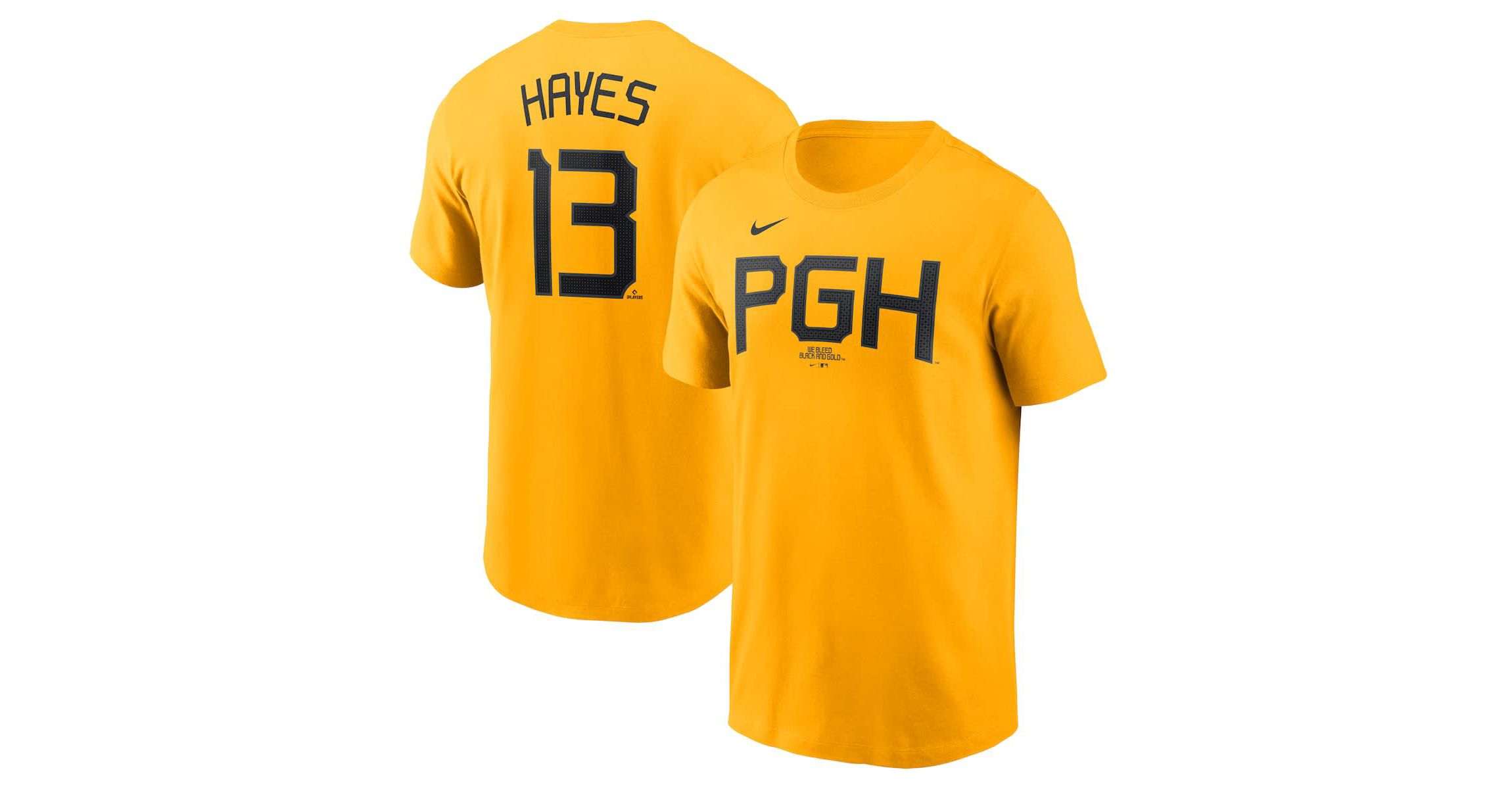 MLB Nike KeBryan Hayes Pittsburgh Pirates Fuse City Connect Name & Number T-Shirt