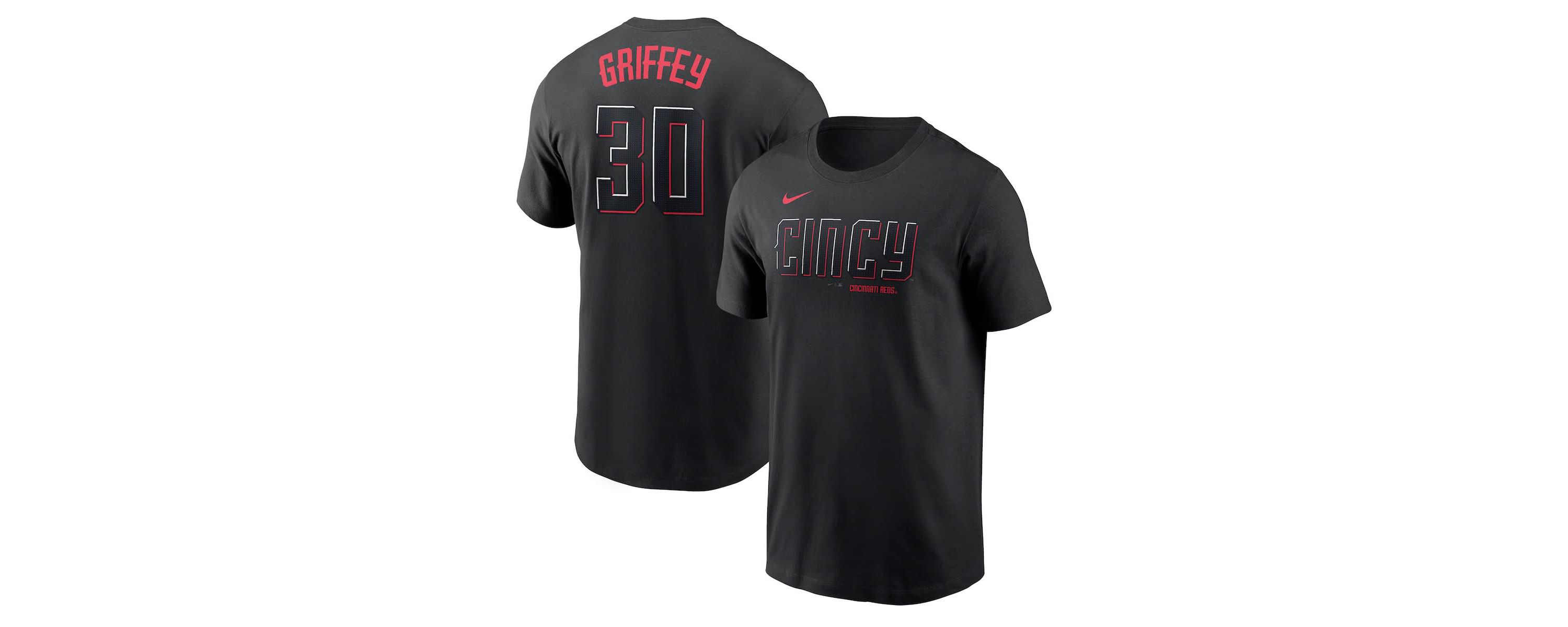 MLB Nike Ken Griffey Jr. Cincinnati Reds City Connect Fuse Name & Number T-Shirt