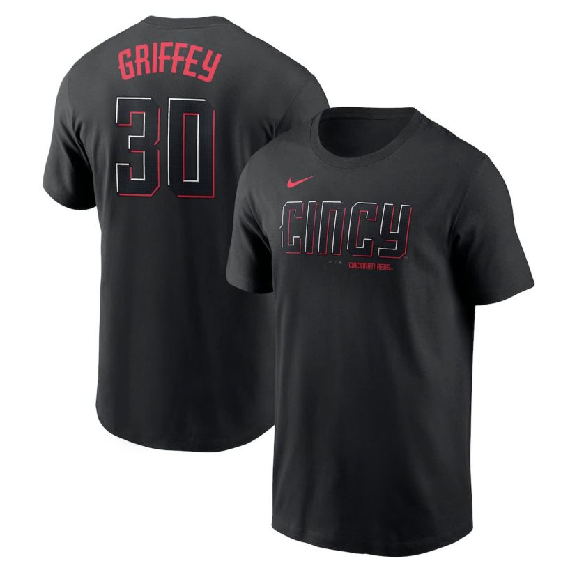 MLB Nike Ken Griffey Jr. Cincinnati Reds City Connect Fuse Name & Number T-Shirt