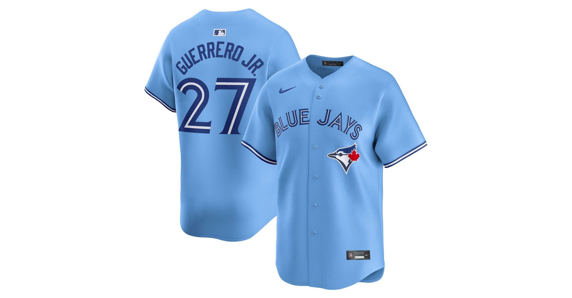 Toronto Blue Jays MLB Nike Vladimir Guerrero Jr. Powder Toronto Jays Alternate Limited Player Jersey
