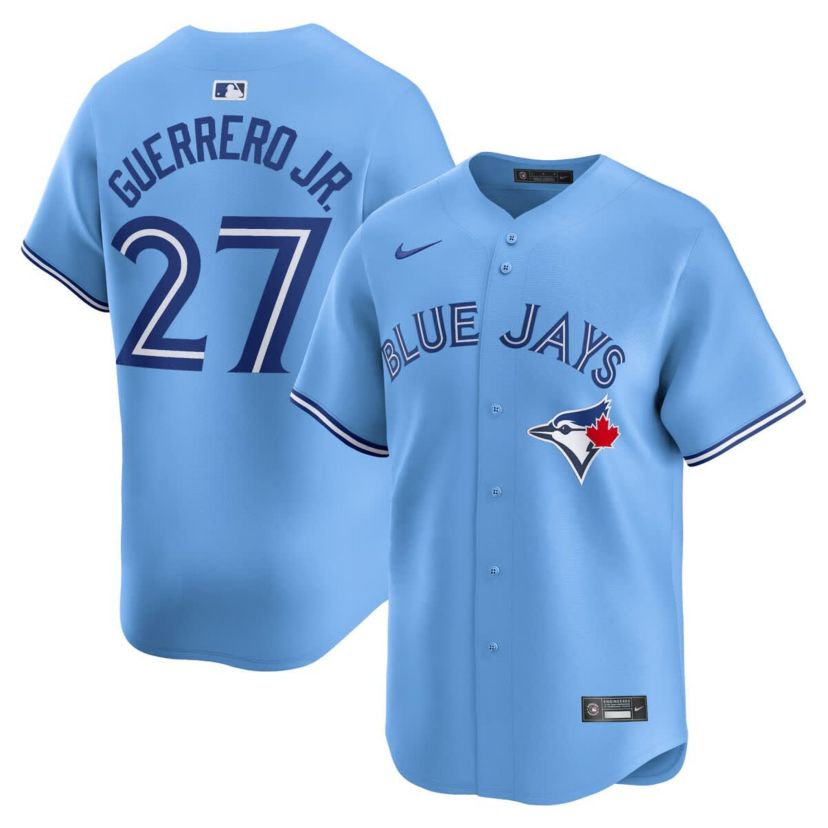 Toronto Blue Jays MLB Nike Vladimir Guerrero Jr. Powder Toronto Jays Alternate Limited Player Jersey
