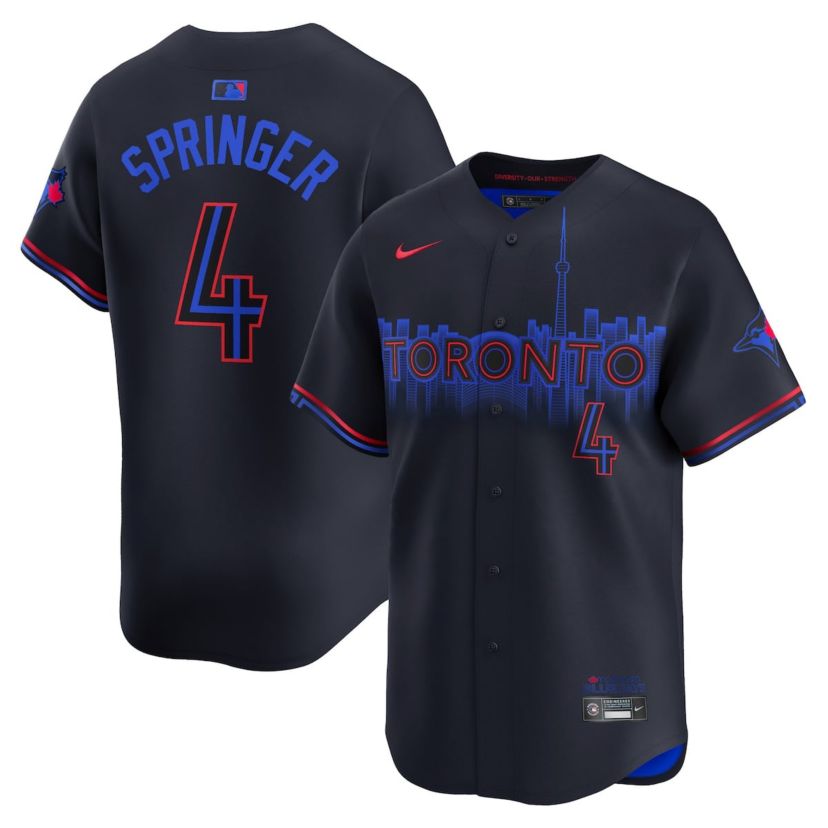 Toronto Blue Jays MLB Nike George Springer Toronto Jays 2024 City Connect Limited Player Jersey