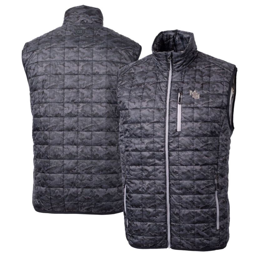 NCAA Mississippi State Bulldogs Rainier PrimaLoft Eco Insulated Printed Full-Zip Puffer Vest
