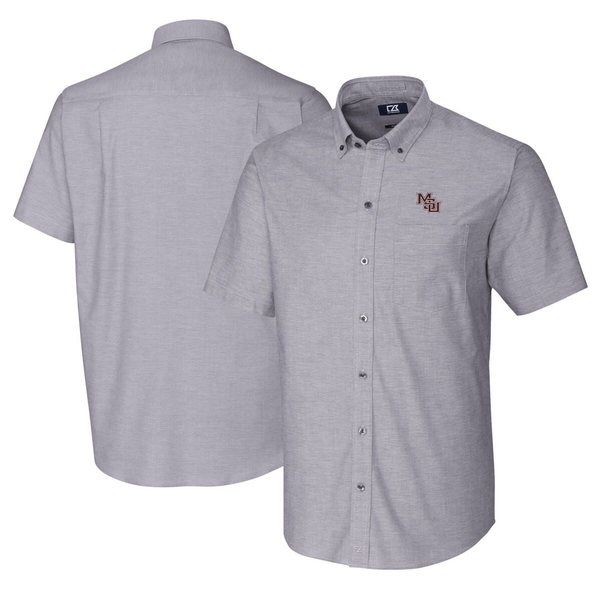 NCAA Mississippi State Bulldogs Vault Stretch Oxford Short Sleeve Dress Shirt