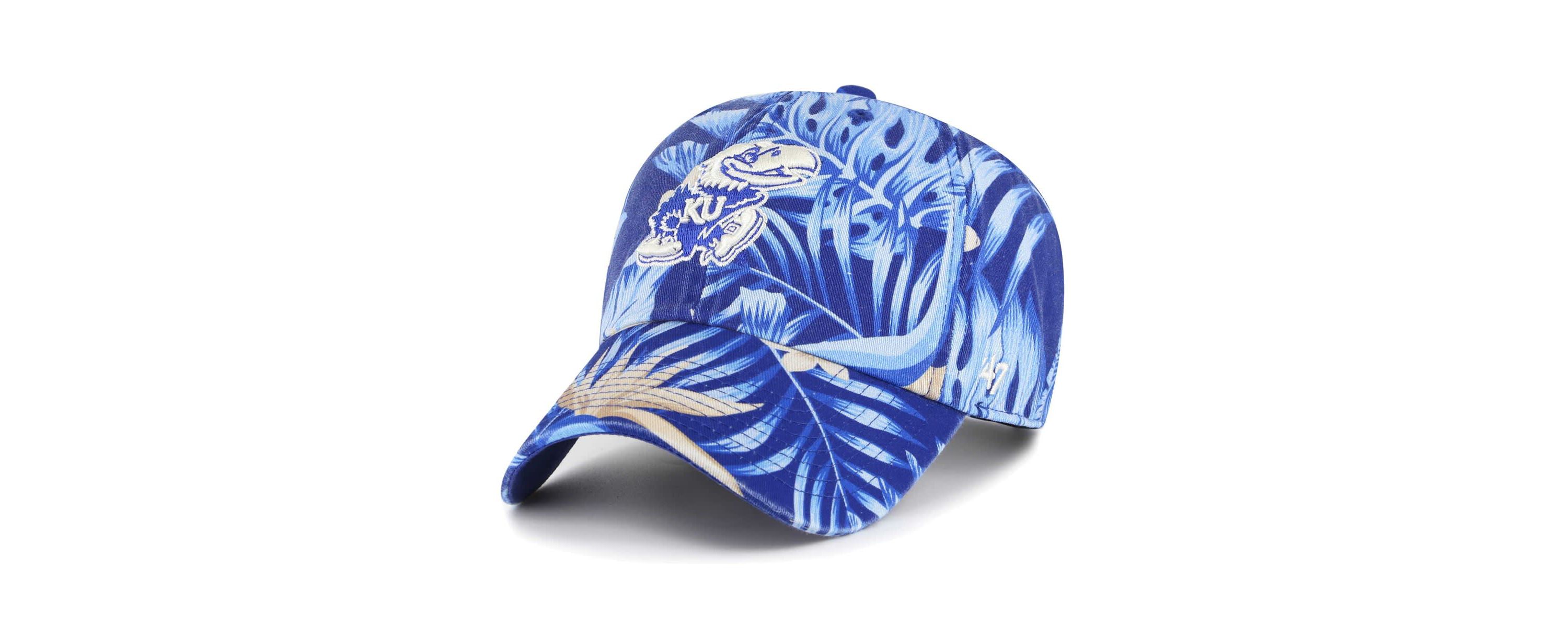 NCAA Kansas Jayhawks Tropicalia Clean Up Adjustable Hat