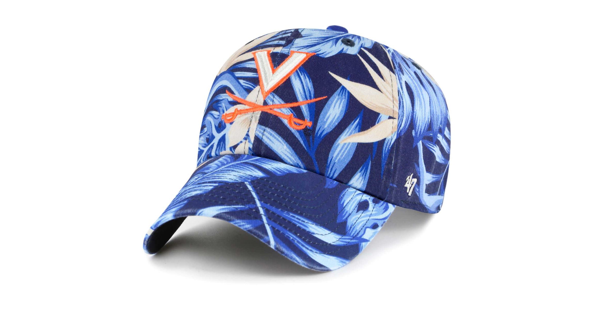 NCAA Virginia Cavaliers Tropicalia Clean Up Adjustable Hat