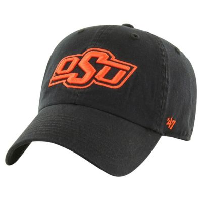 '47 Men's NCAA Oklahoma State Cowboys Vintage Clean Up Adjustable Hat, Black