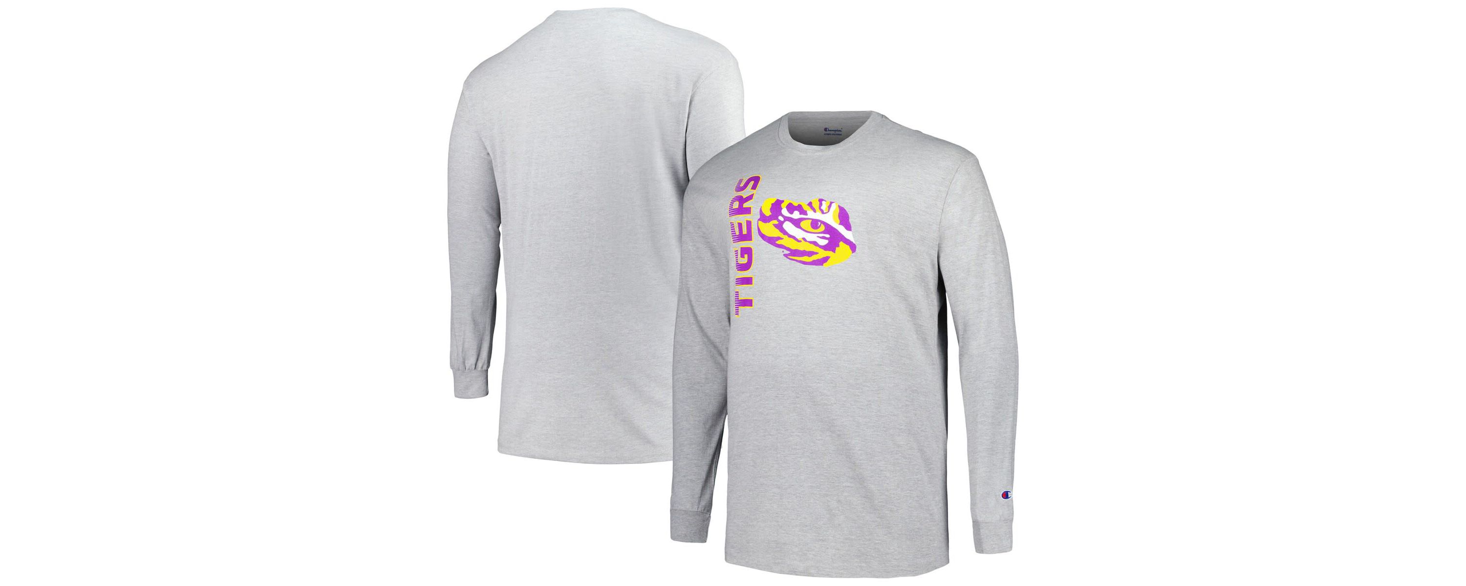 NCAA LSU Tigers Big & Tall Mascot Long Sleeve T-Shirt