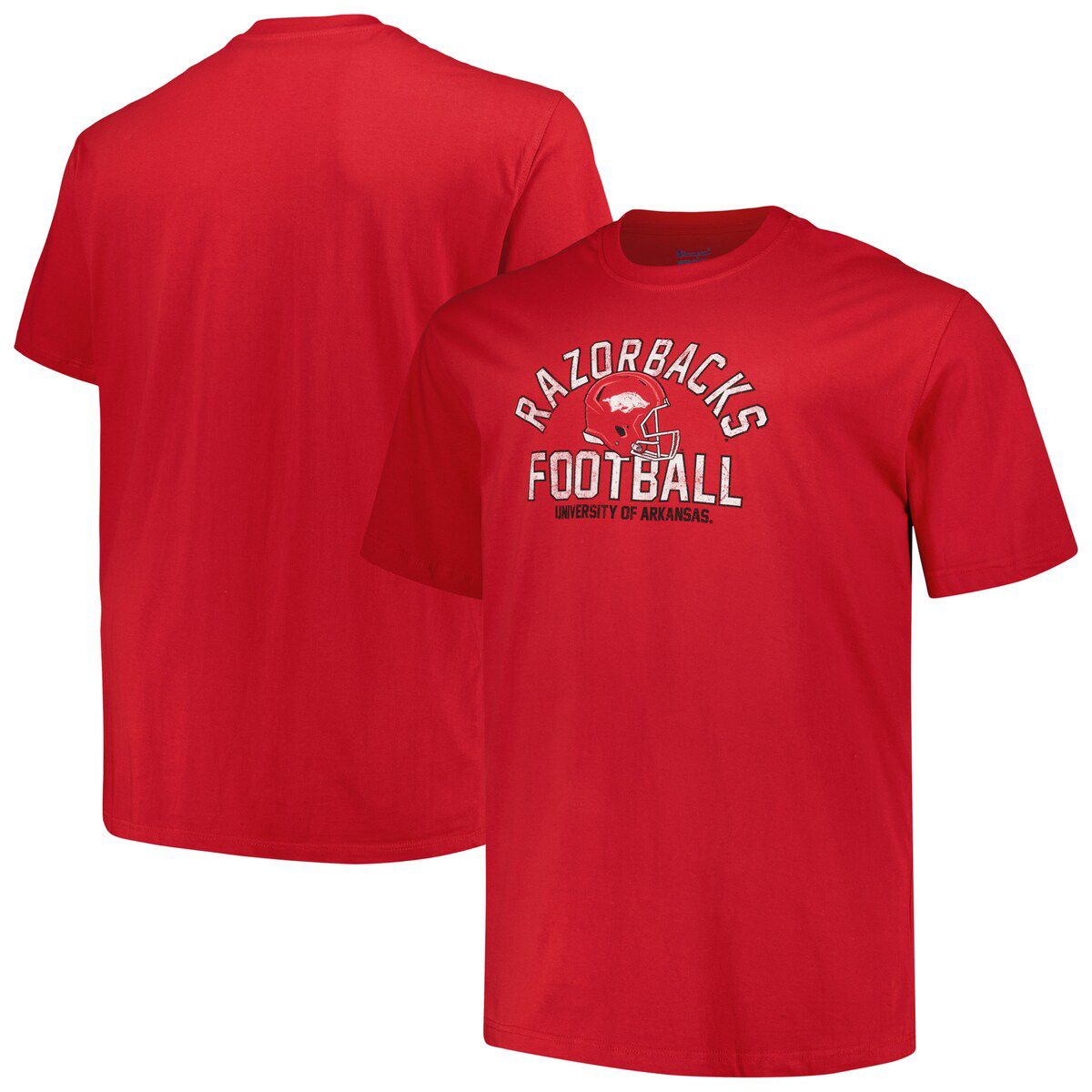 NCAA Arkansas Razorbacks Big & Tall Football Helmet T-Shirt