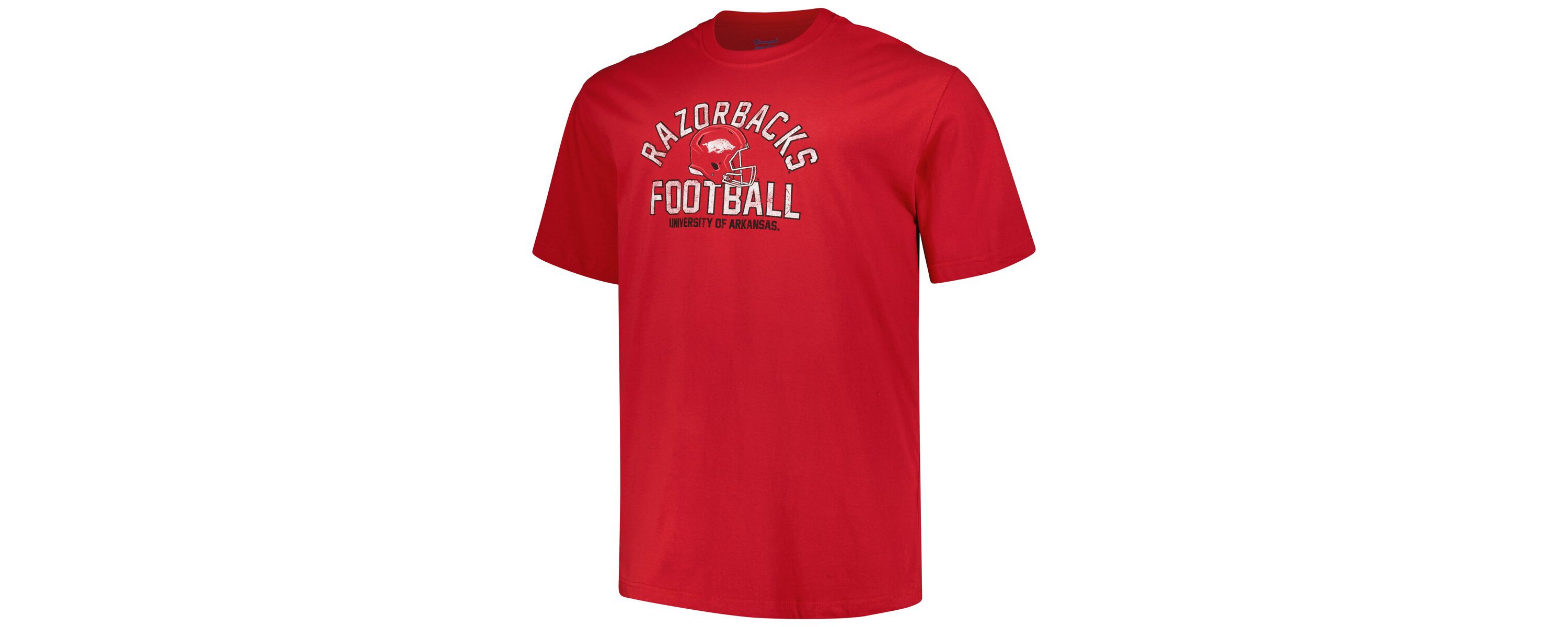 NCAA Arkansas Razorbacks Big & Tall Football Helmet T-Shirt
