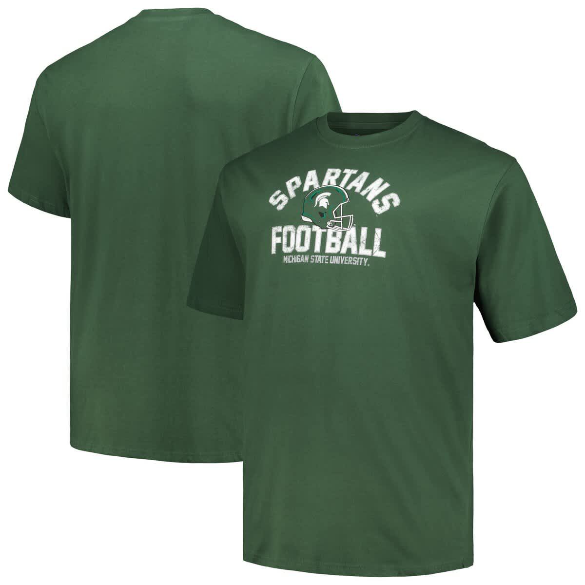 NCAA Michigan State Spartans Big & Tall Football Helmet T-Shirt