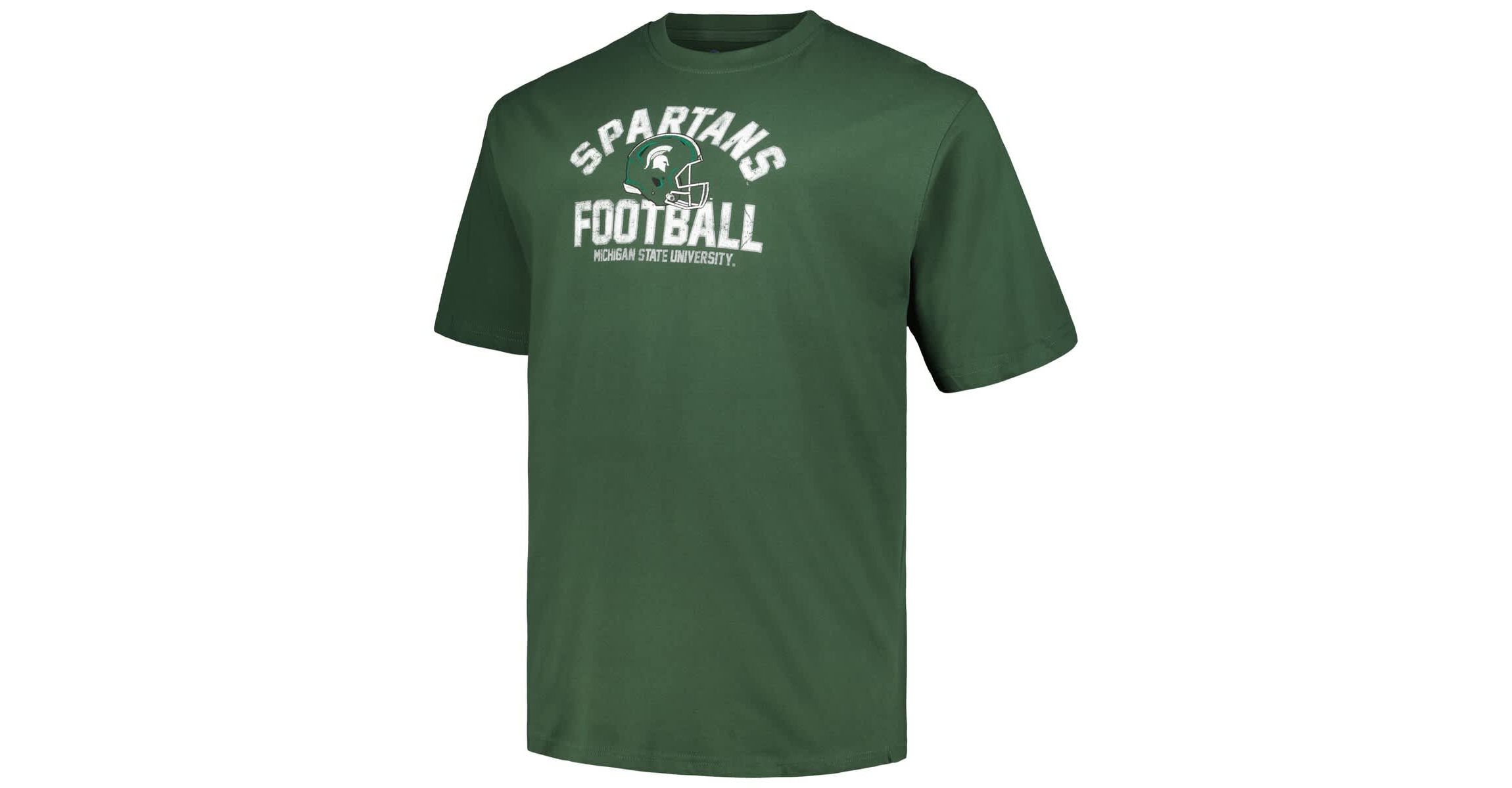 NCAA Michigan State Spartans Big & Tall Football Helmet T-Shirt