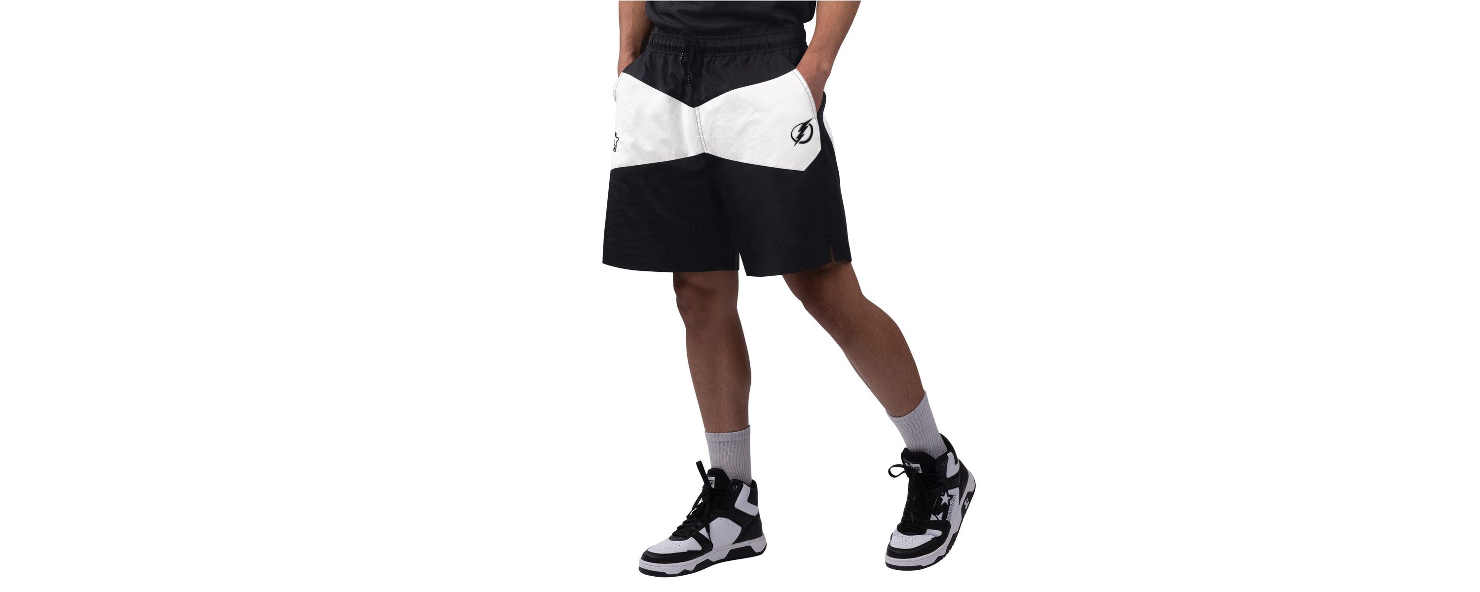 NHL x NHL Ice Black/White Tampa Bay Lightning Linechange Shorts