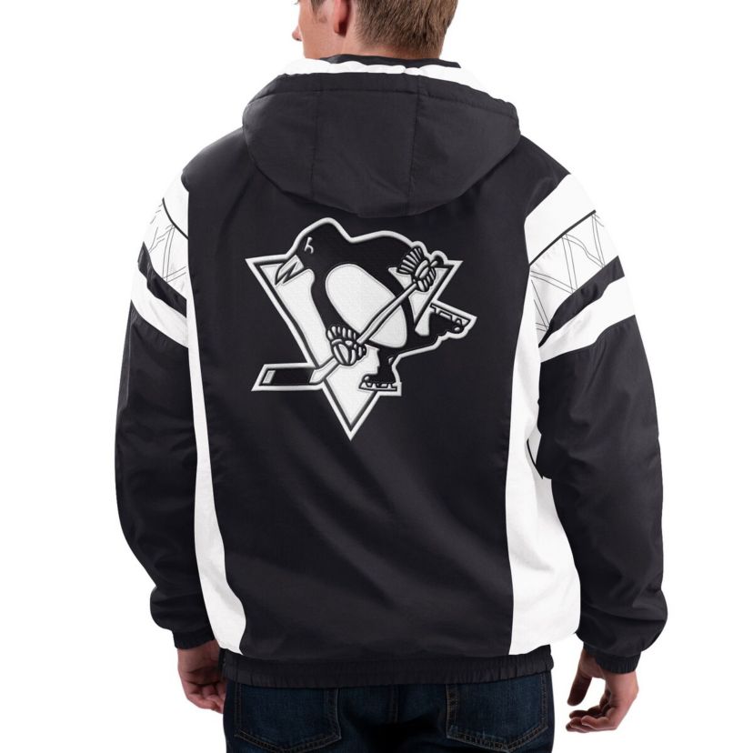 NHL x NHL Ice Pittsburgh Penguins Home Team Half-Zip Pullover Hoodie