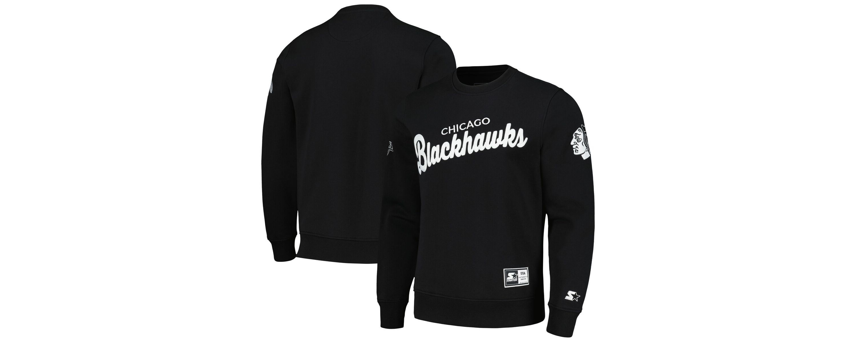 NHL x NHL Ice Chicago Blackhawks Cross Check Pullover Sweatshirt