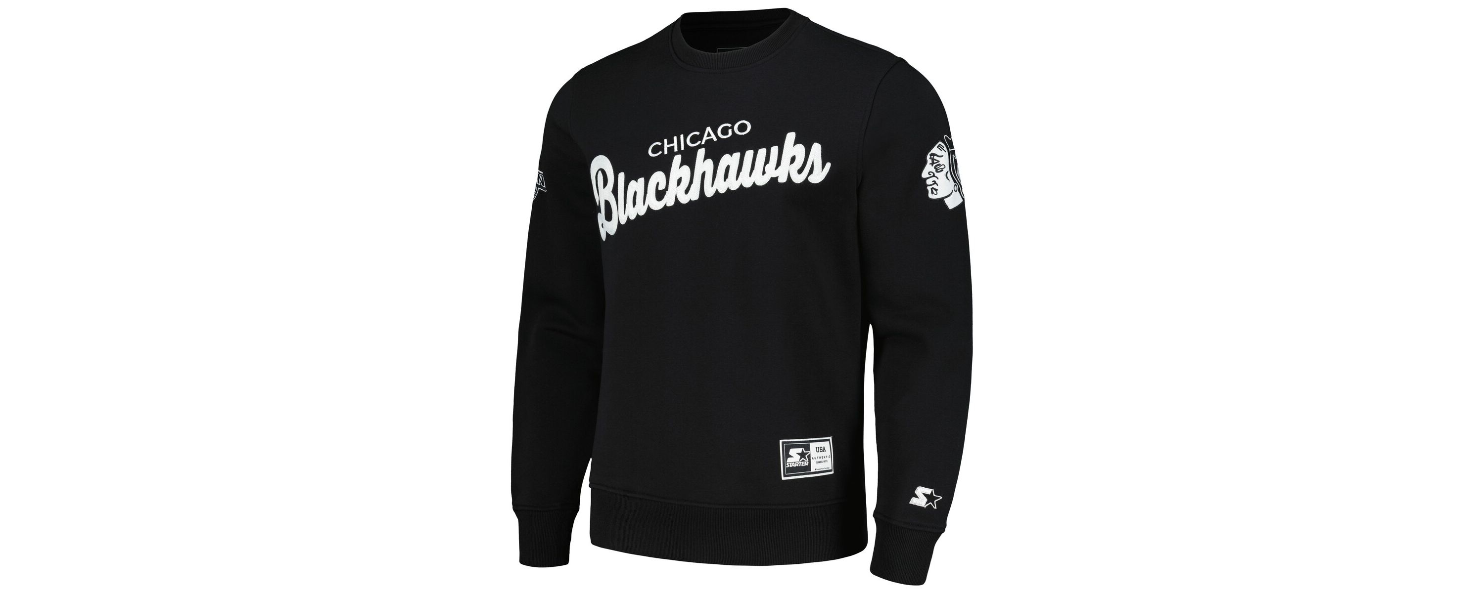 NHL x NHL Ice Chicago Blackhawks Cross Check Pullover Sweatshirt