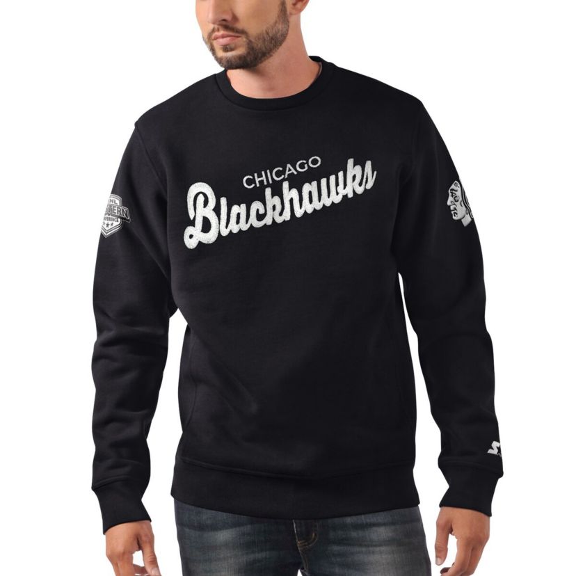 NHL x NHL Ice Chicago Blackhawks Cross Check Pullover Sweatshirt