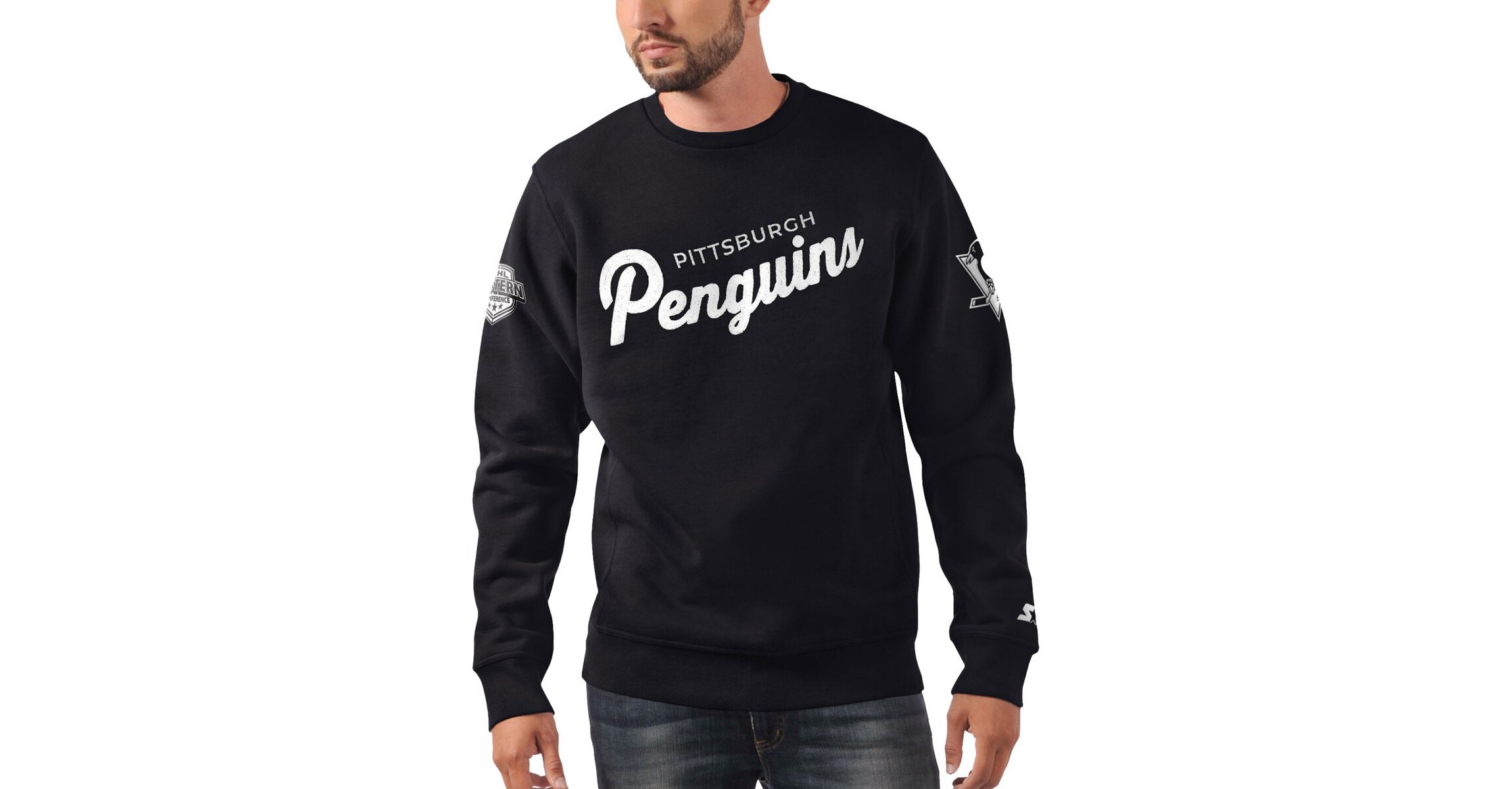 NHL x NHL Ice Pittsburgh Penguins Cross Check Pullover Sweatshirt