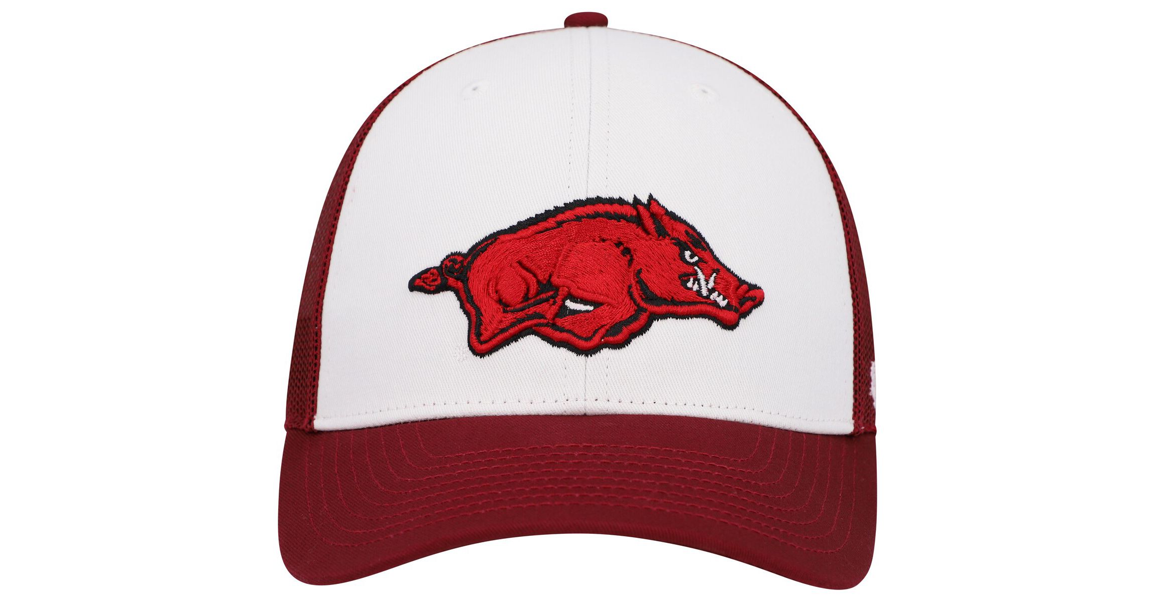 NCAA White/Cardinal Arkansas Razorbacks Freshman Trucker Adjustable Hat