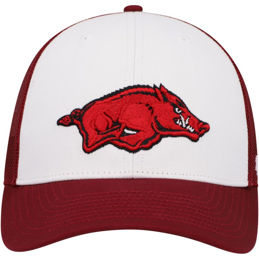 NCAA White/Cardinal Arkansas Razorbacks Freshman Trucker Adjustable Hat