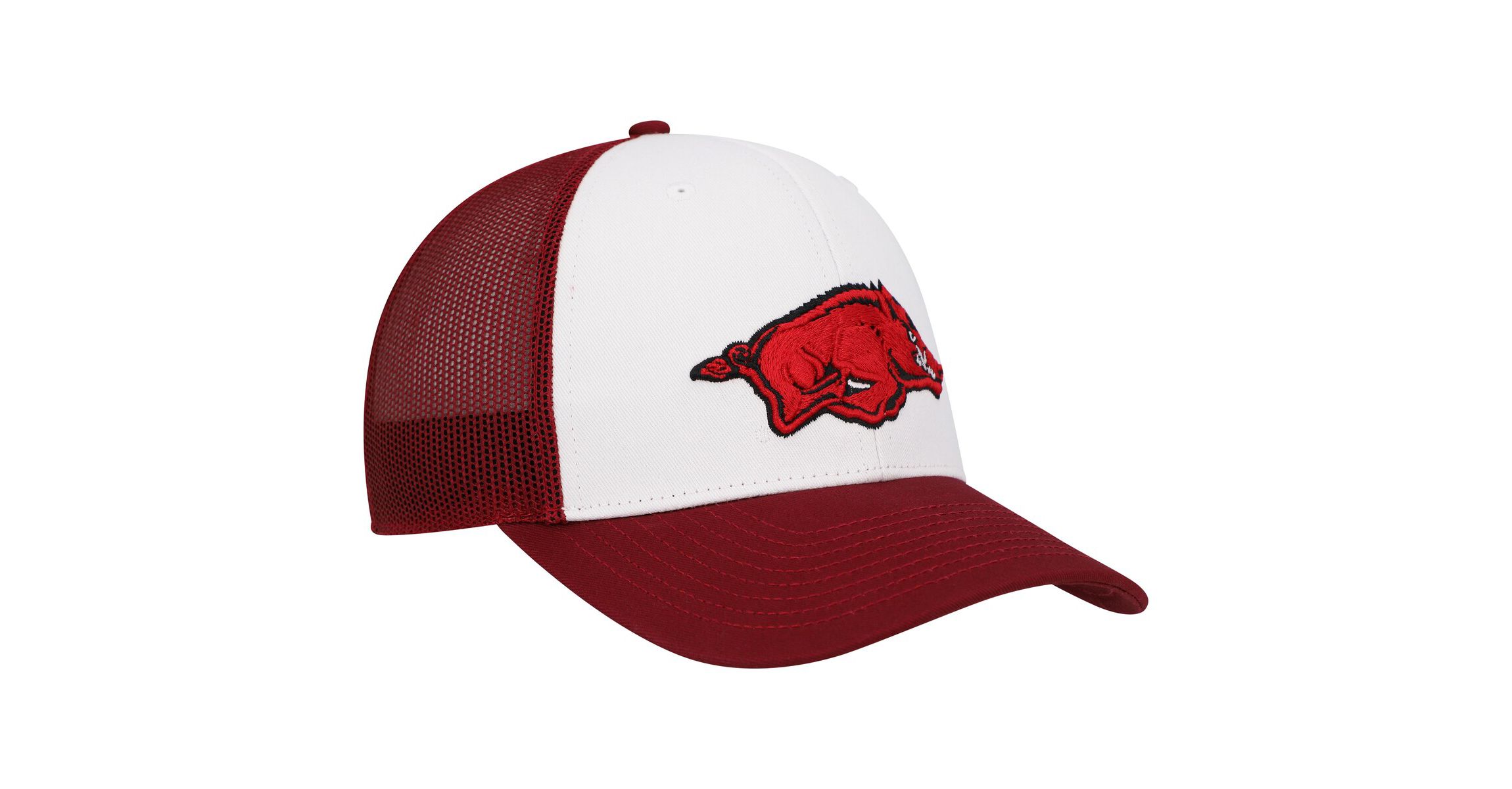 NCAA White/Cardinal Arkansas Razorbacks Freshman Trucker Adjustable Hat