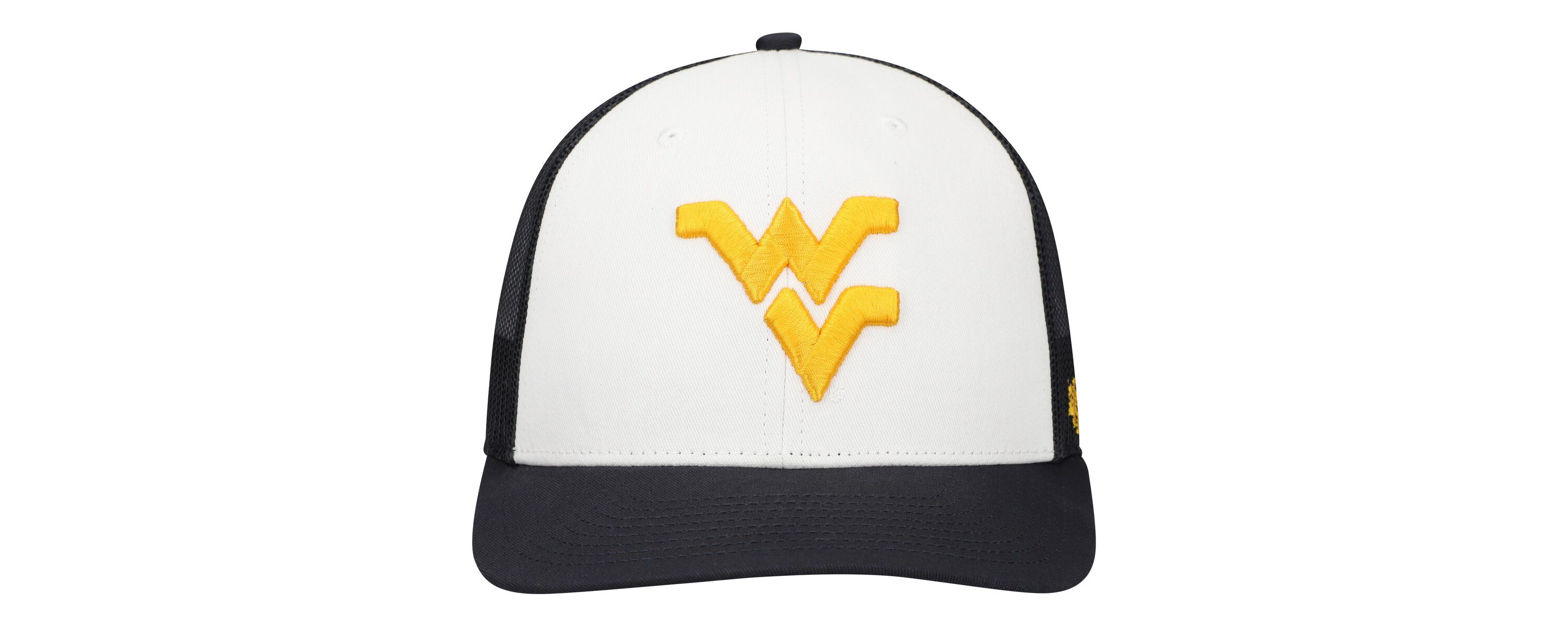 NCAA White/Navy West Virginia Mountaineers Freshman Trucker Adjustable Hat