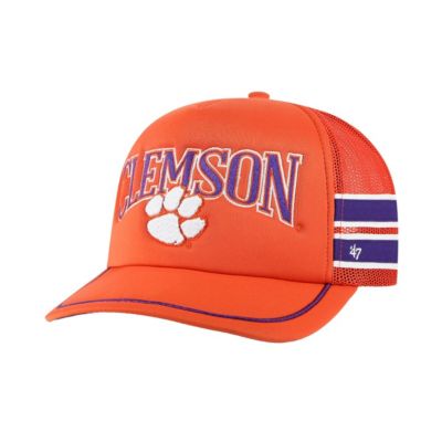 '47 Men's NCAA Clemson Tigers Sideband Trucker Adjustable Hat, Orange