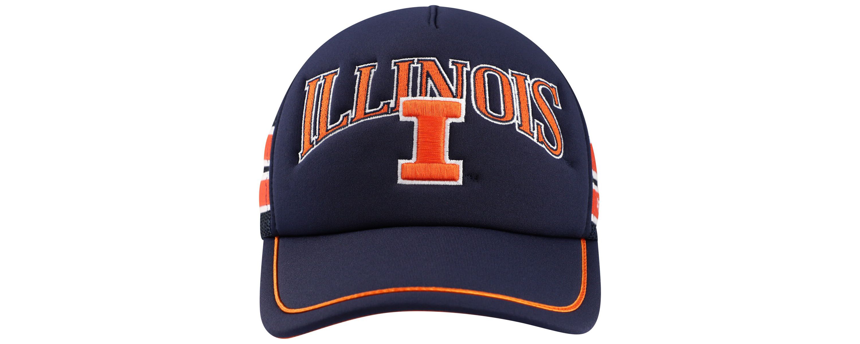 NCAA Illinois Fighting Illini Sideband Trucker Adjustable Hat