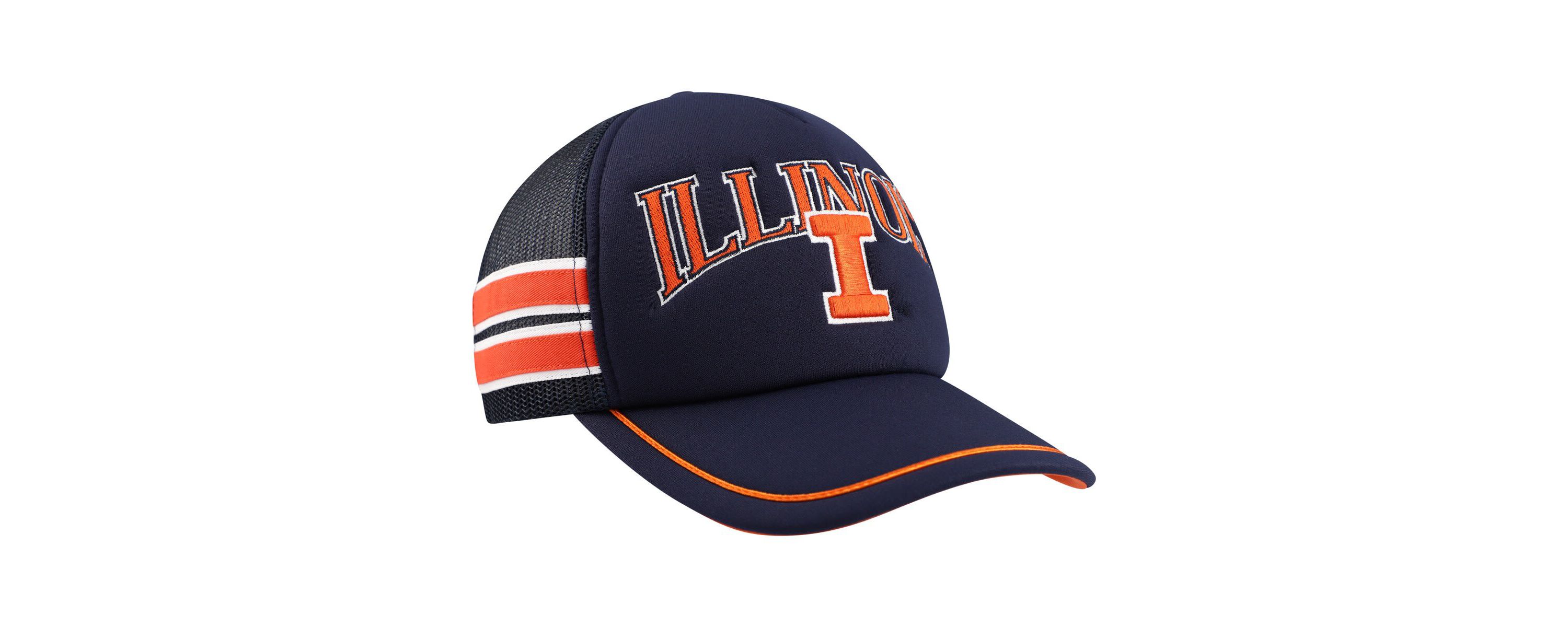 NCAA Illinois Fighting Illini Sideband Trucker Adjustable Hat