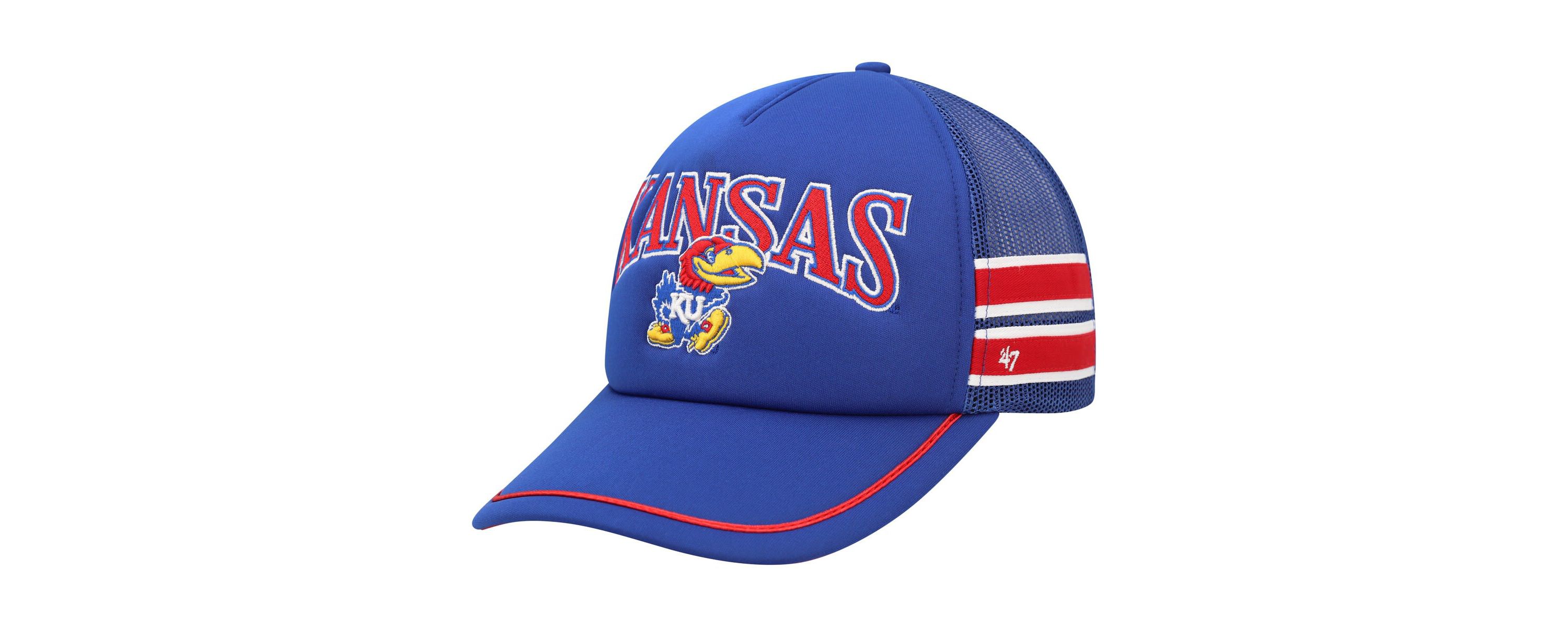 NCAA Kansas Jayhawks Sideband Trucker Adjustable Hat