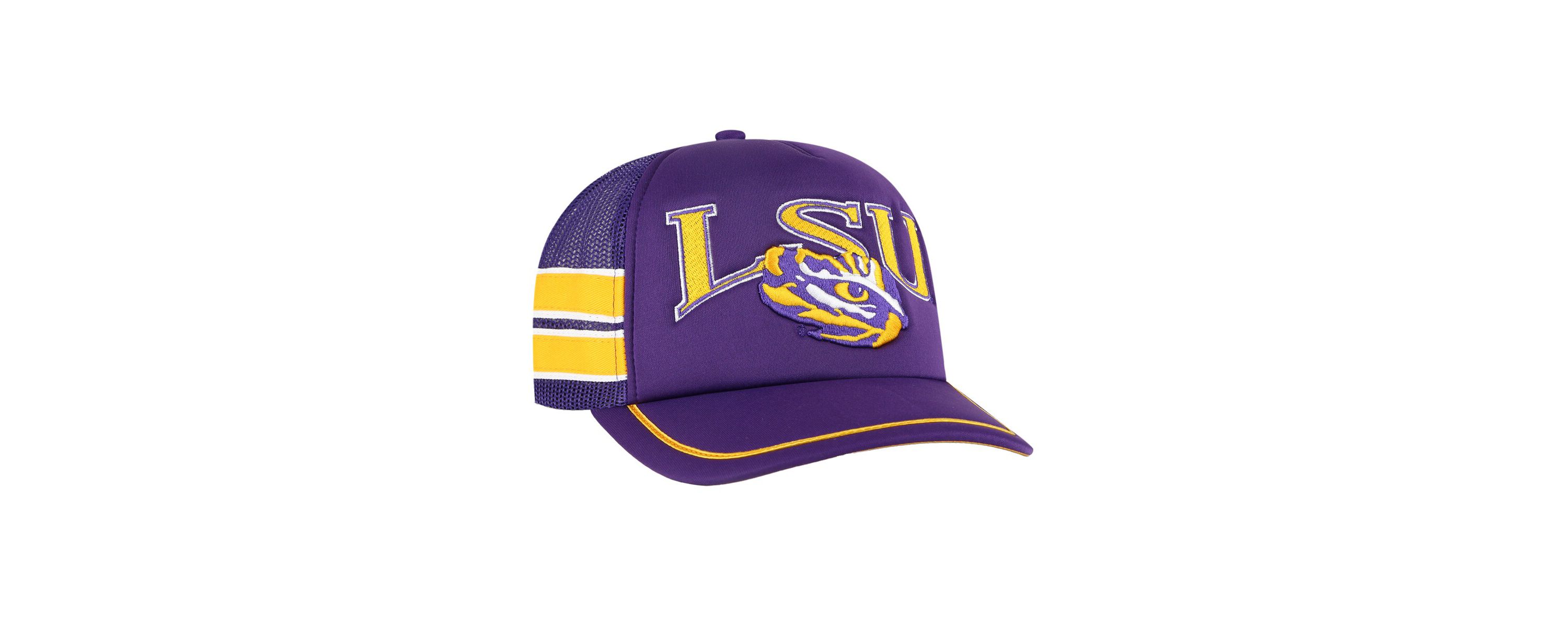 NCAA LSU Tigers Sideband Trucker Adjustable Hat