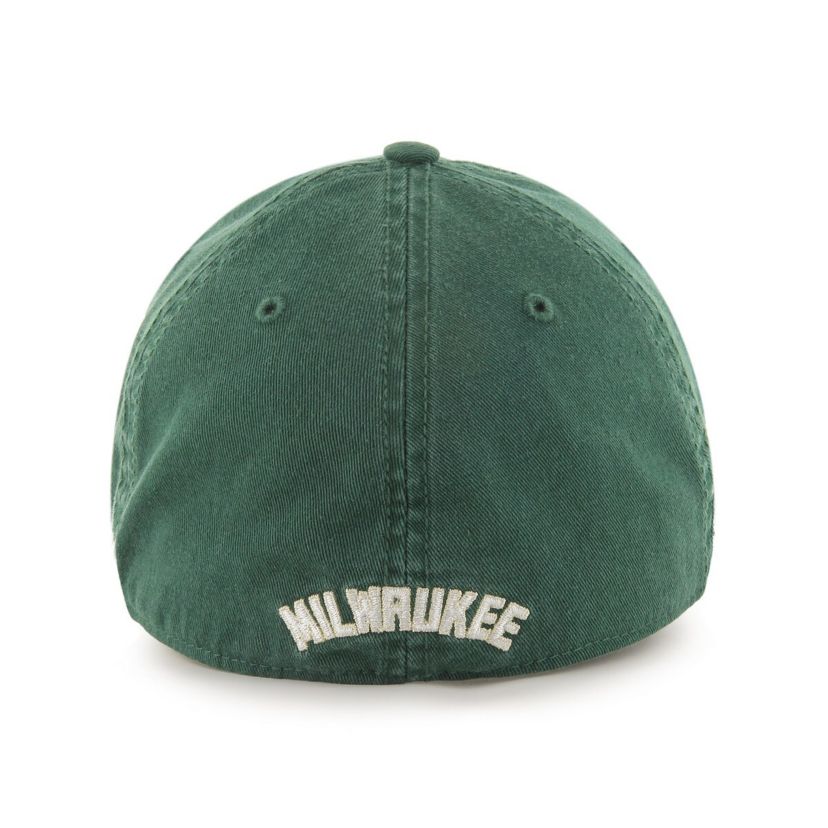 NBA Hunter Milwaukee Bucks Classic Franchise Fitted Hat
