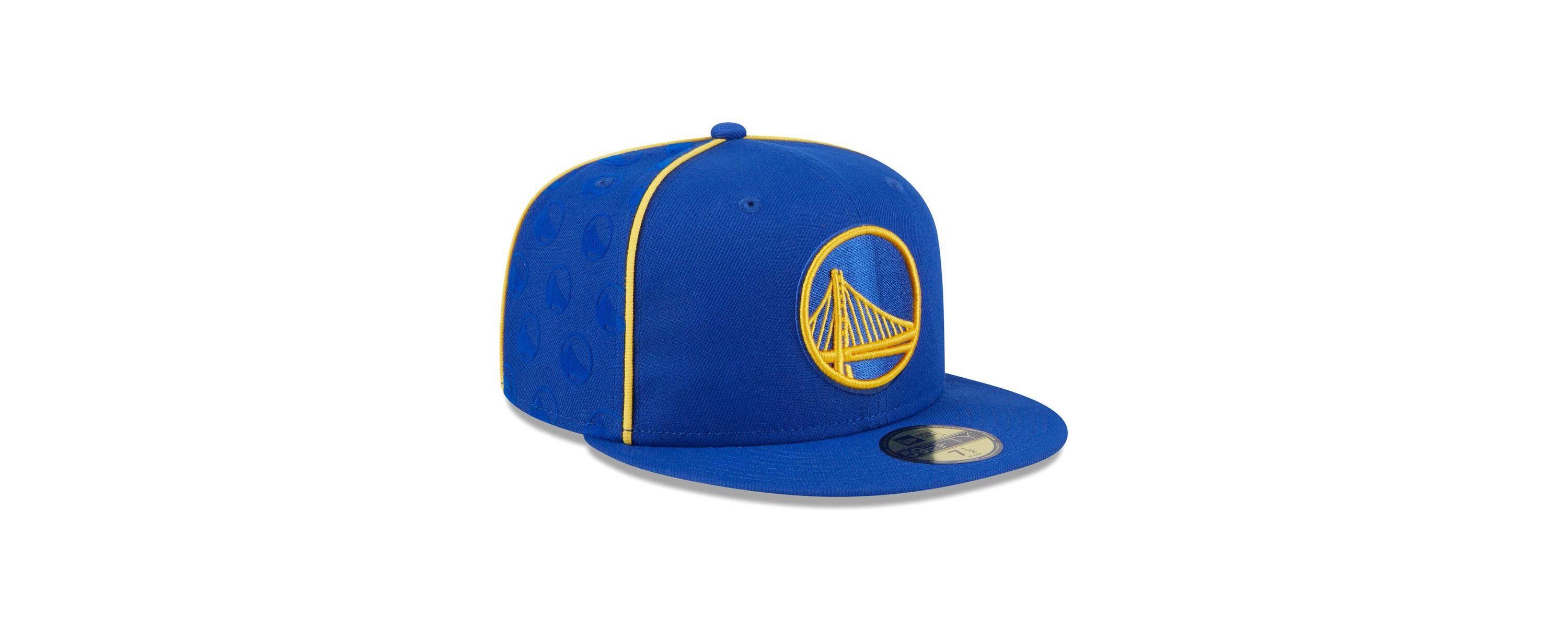 NBA Golden State Warriors Piped & Flocked 59Fifty Fitted Hat