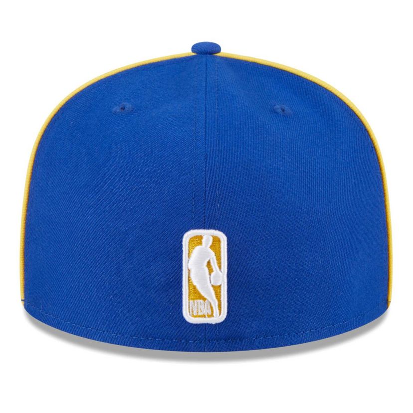 NBA Golden State Warriors Piped & Flocked 59Fifty Fitted Hat