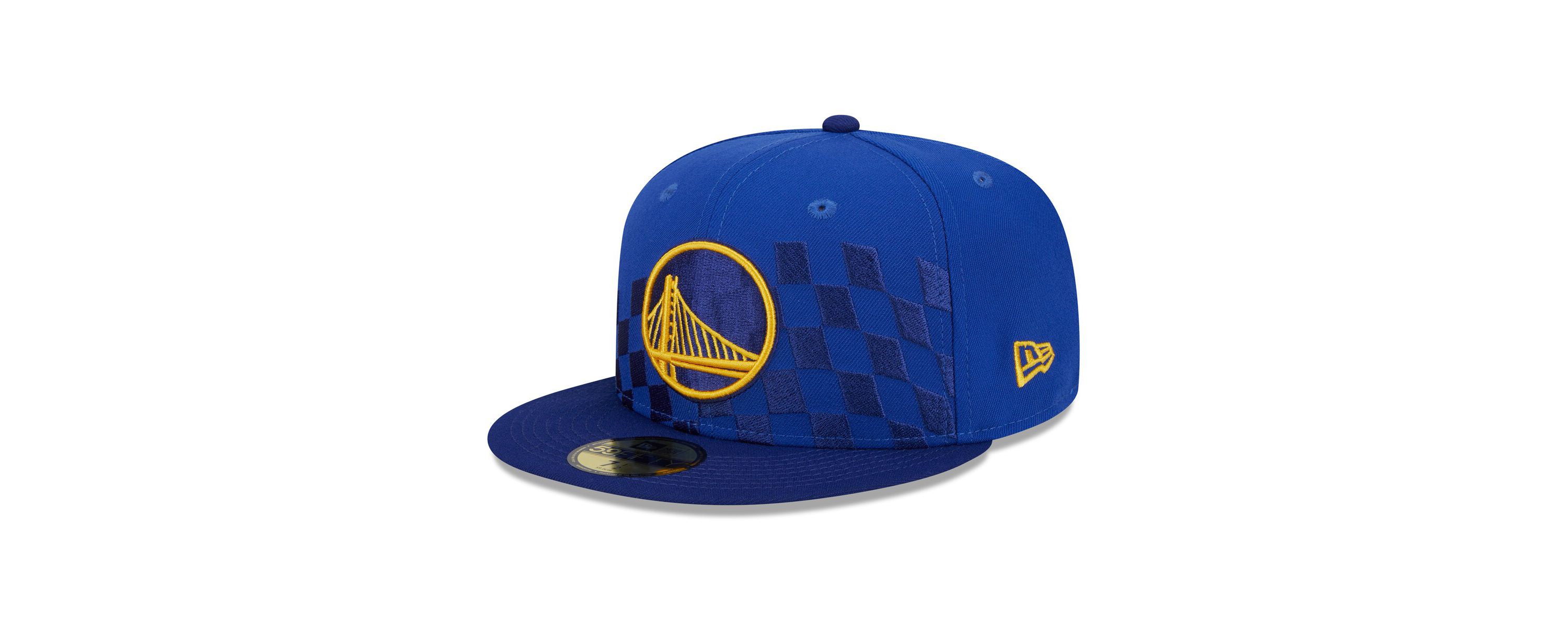 NBA Golden State Warriors Rally Drive Checkerboard 59FIFTY Crown Fitted Hat