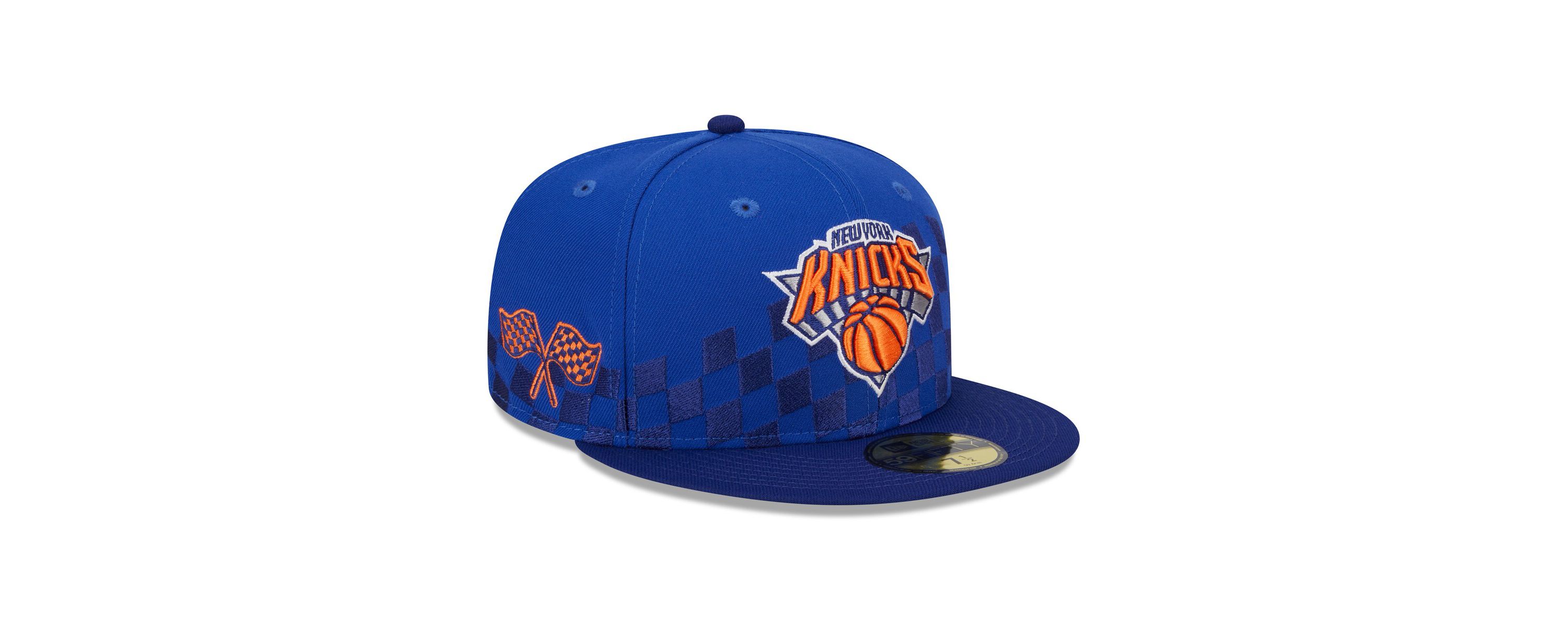NBA New York Knicks Rally Drive Checkerboard 59FIFTY Crown Fitted Hat