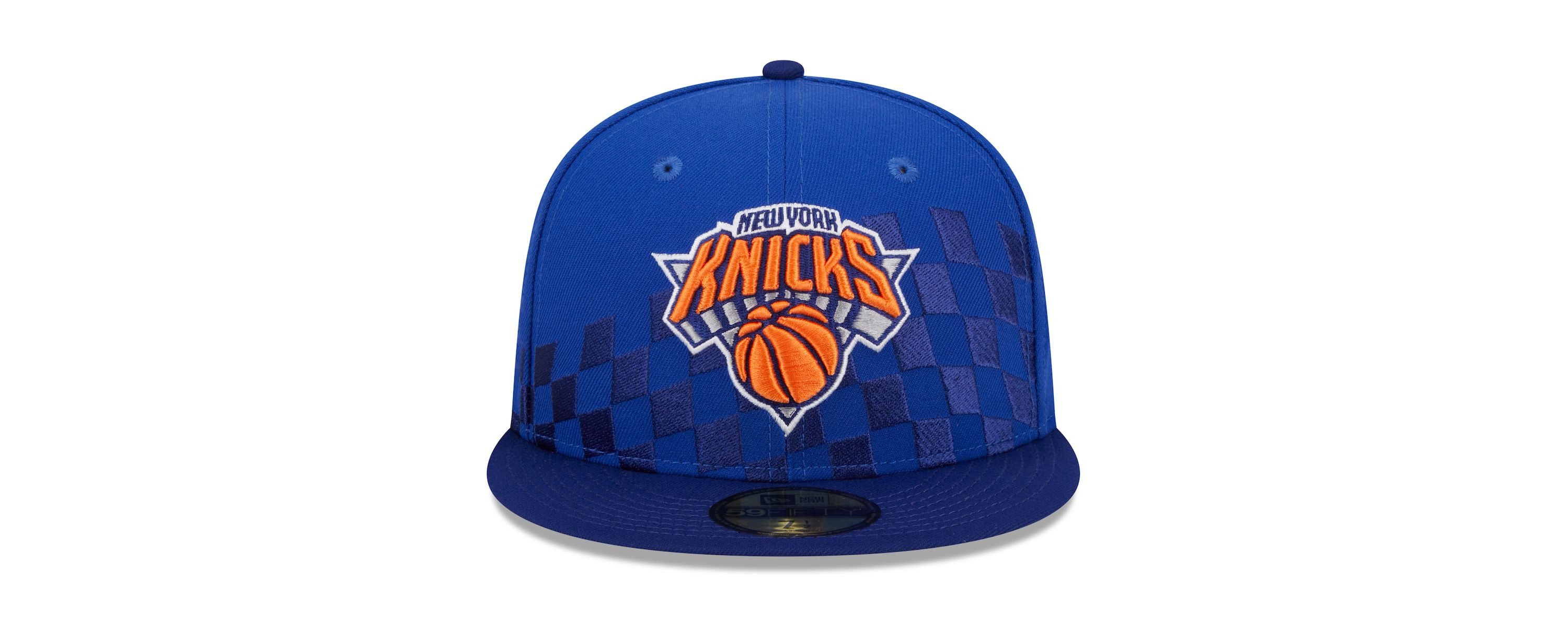 NBA New York Knicks Rally Drive Checkerboard 59FIFTY Crown Fitted Hat