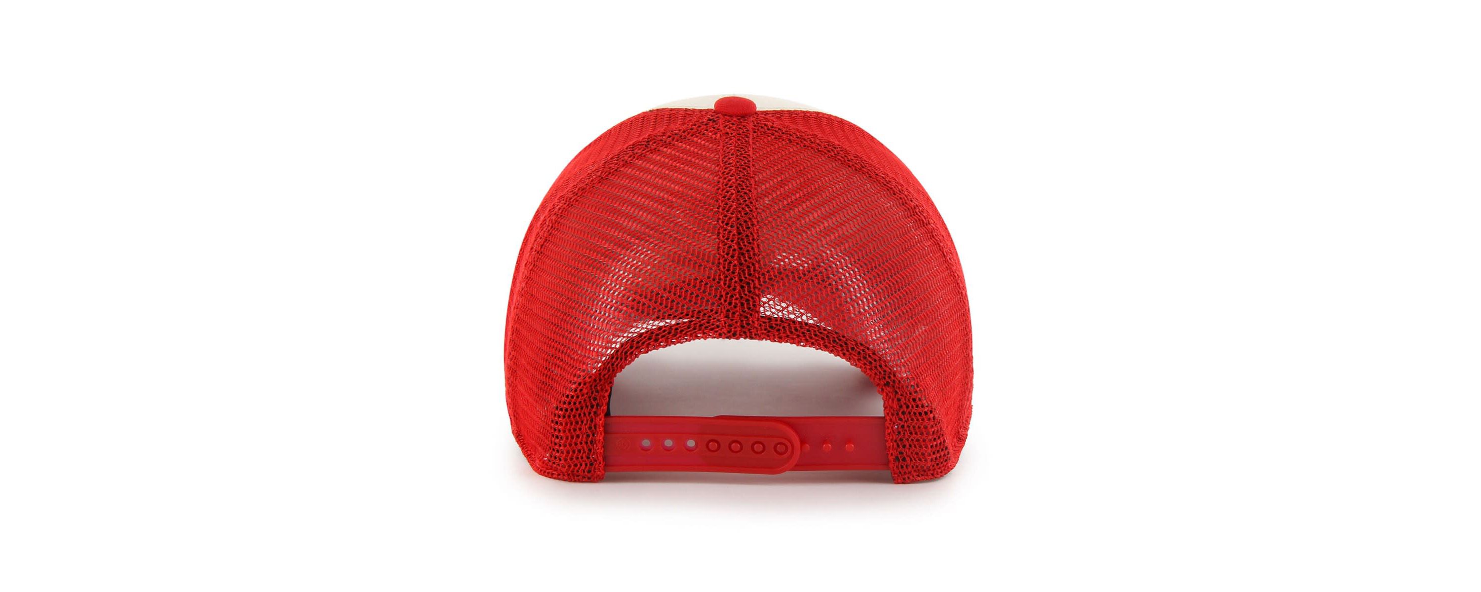 MLB Cream/Red Los Angeles Angels Breakout MVP Trucker Adjustable Hat