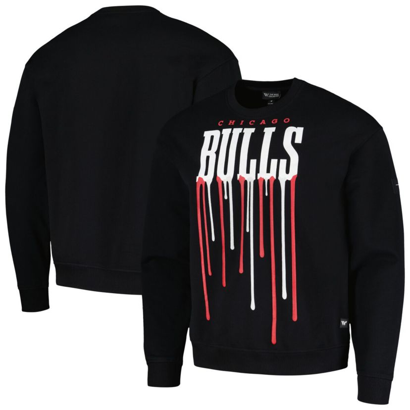 NBA Unisex Chicago Bulls Drip Pullover Sweatshirt