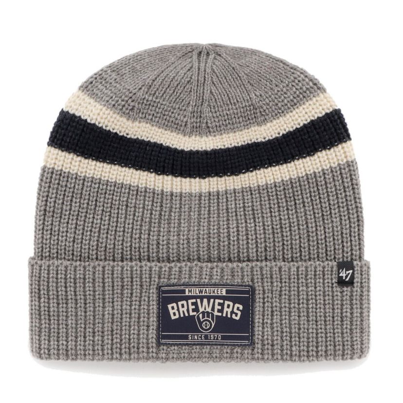 MLB Milwaukee Brewers Penobscot Cuffed Knit Hat