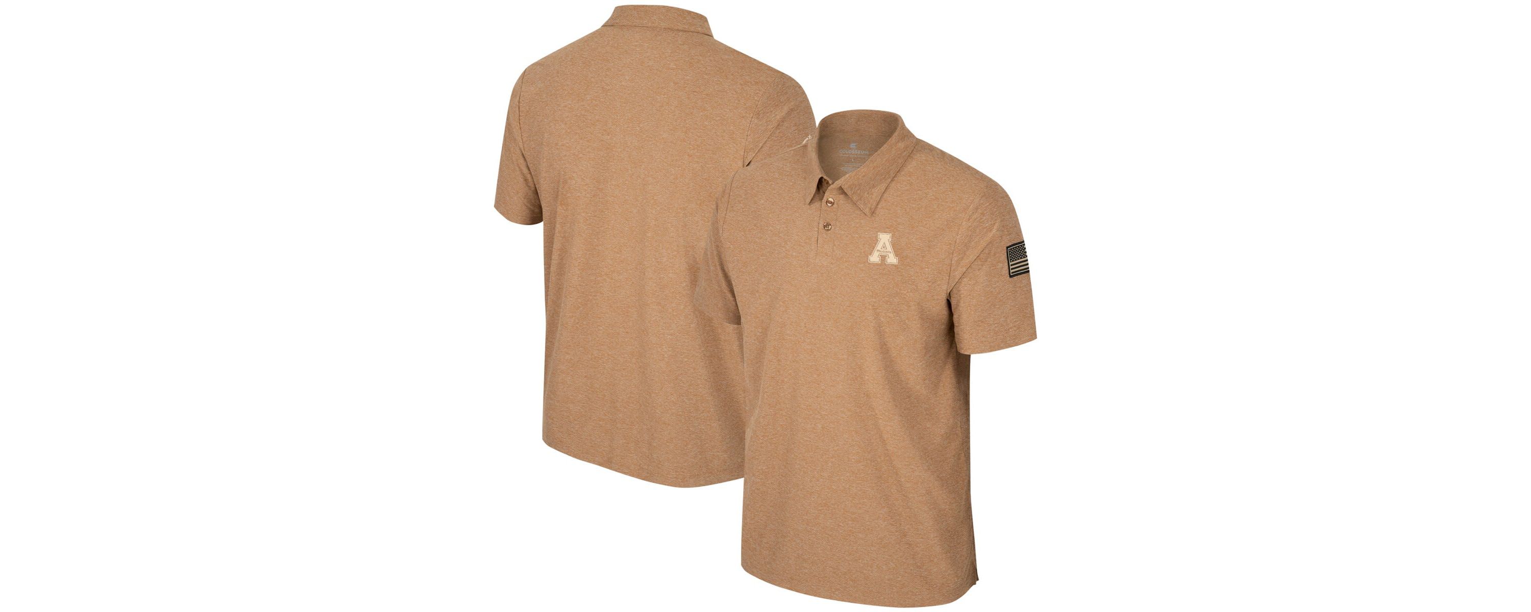NCAA Appalachian State Mountaineers OHT Military Appreciation Cloud Jersey Desert Polo