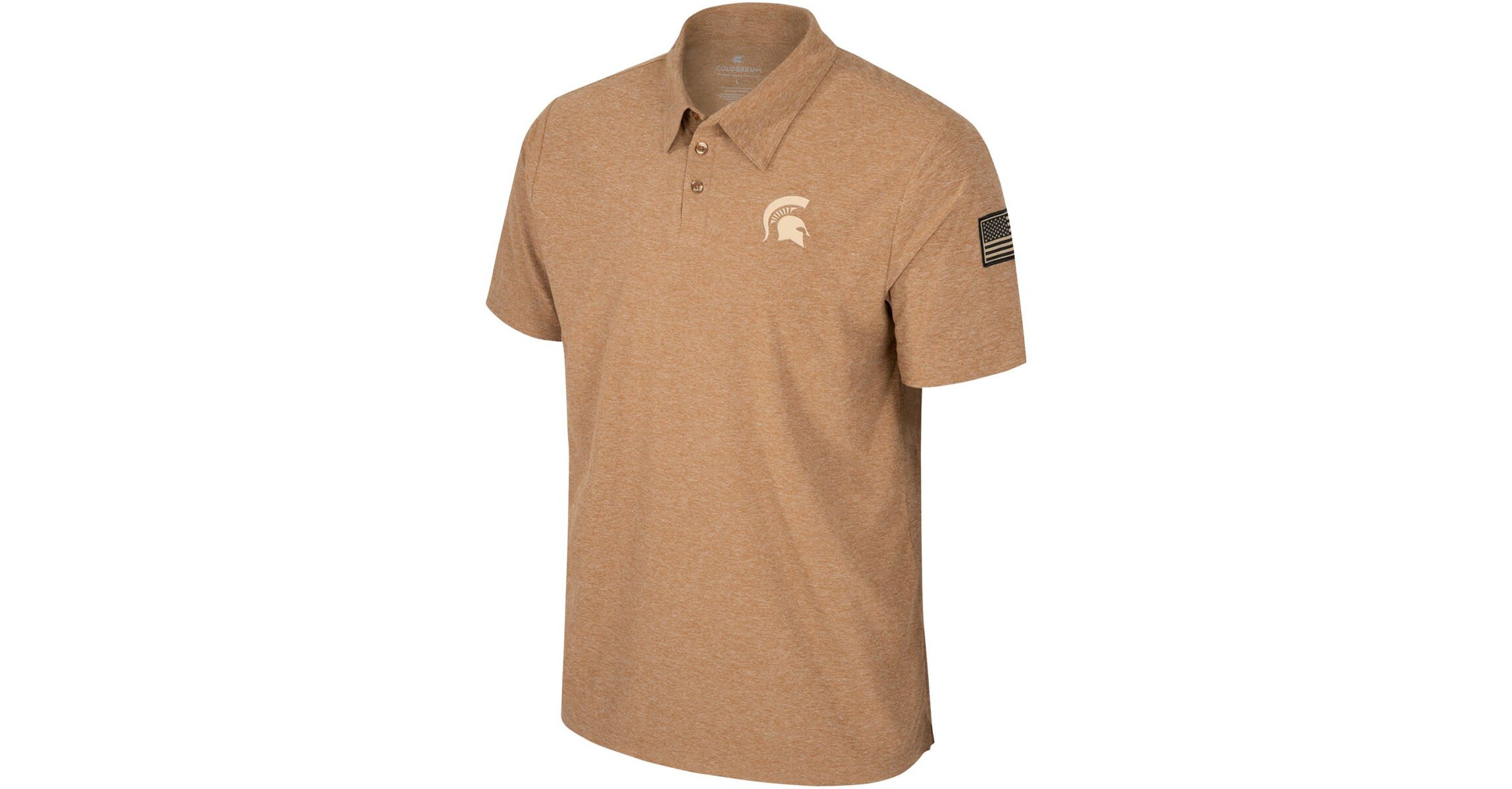 NCAA Michigan State Spartans OHT Military Appreciation Cloud Jersey Desert Polo