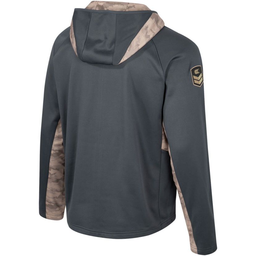 Alabama Crimson Tide NCAA Alabama Tide OHT Military Appreciation Raglan Full-Zip Hoodie